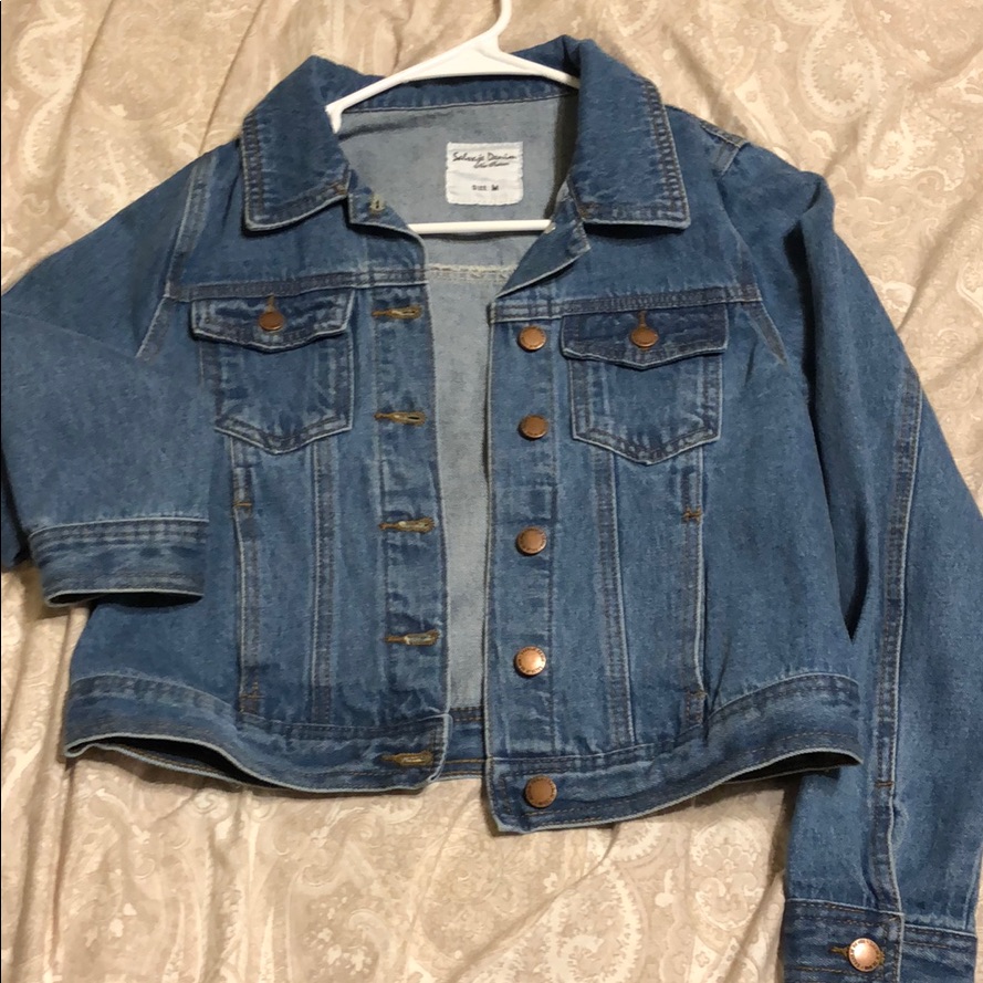 Crop Denim Jacket Size M